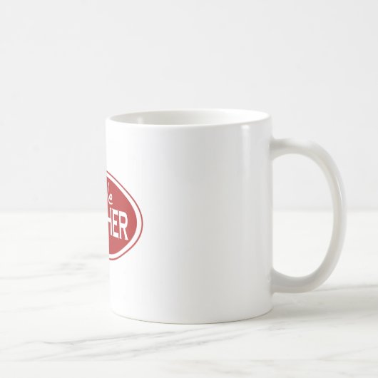 Kleine broeder (ovaal) koffiemok (Rechts)