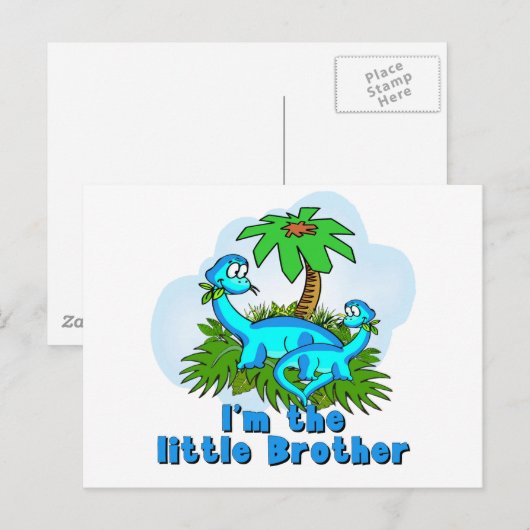 Kleine broederdinosaurussen briefkaart (Voorkant / Achterkant)