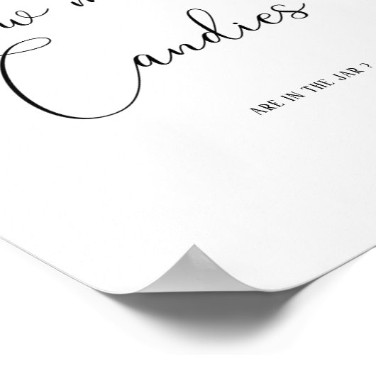 Kleine broekjes hoeveel snoepjes poster (Hoek)