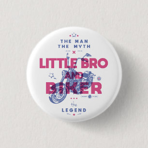 Kleine broer en fietser het man de mythe van de le ronde button 3,2 cm
