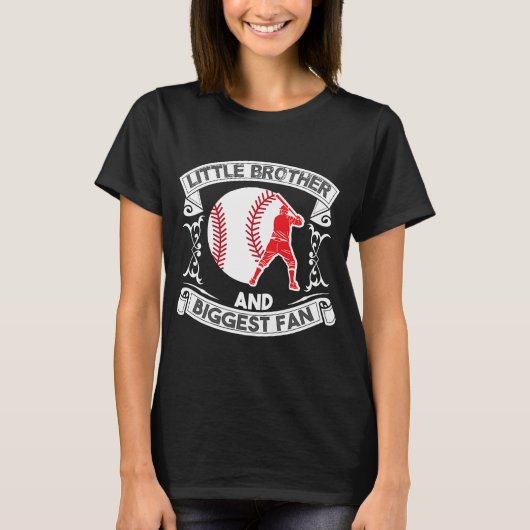 Kleine broer- en grootse baseball-wedstrijd t-shirt (Voorkant)