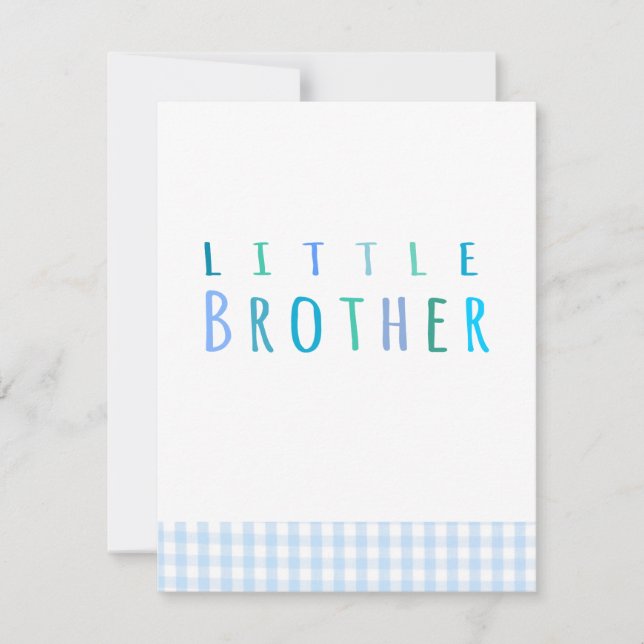 Kleine broer in blauw (Voorkant)