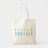 Kleine broer in blauw tote bag (Voorkant)