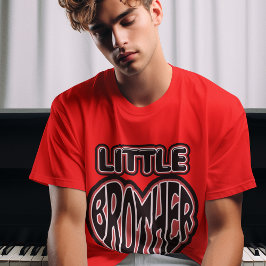 Kleine Broer, Jongere Broer Hart Graphic Mannen T-shirt