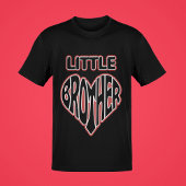 Kleine Broer, Jongere Broer Hart Graphic Mannen T-shirt