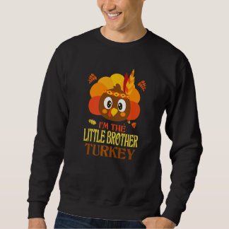 Kleine Broer Kalkoen Familie Matching Thanksgiving Trui