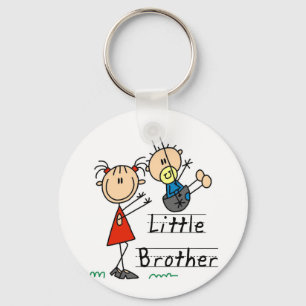 Kleine broer met Big Sister Tshirts Sleutelhanger