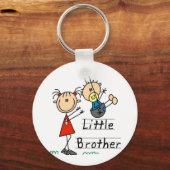 Kleine broer met Big Sister Tshirts Sleutelhanger (Voorkant)