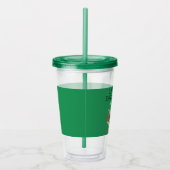 Kleine broer of Big Brother Raccoon, gepersonalise Acryl Drinkbeker (Rechts)