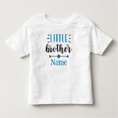 Kleine Broer Persoonlijke Naam Schattig Kinder Shirts (Voorkant)