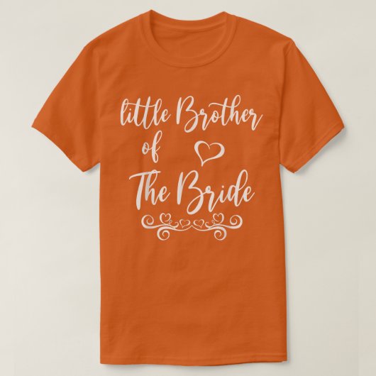Kleine broer van Bride Wedding Matching T-shirt (Design voorkant)