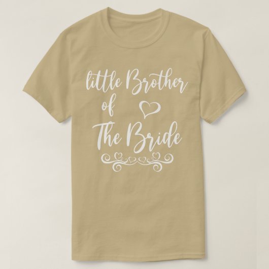 Kleine broer van Bride Wedding Matching T-shirt (Design voorkant)