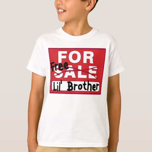 Kleine broer voor verkoop Funny T-shirt (Voorkant)