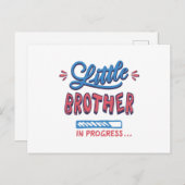 Kleine broertje aan de gang briefkaart (Voorkant / Achterkant)