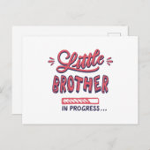 Kleine broertje aan de gang briefkaart (Voorkant / Achterkant)