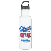 Kleine broertje aan de gang waterfles  (Voorkant)