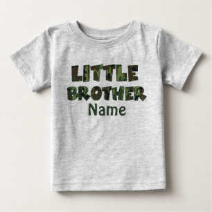 Kleine broertje Camo gepersonaliseerd Shirt