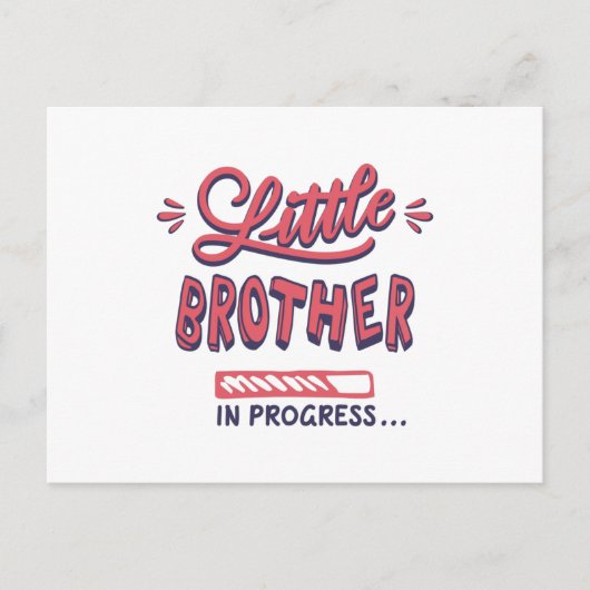 Kleine broertje in uitvoering briefkaart (Voorkant)