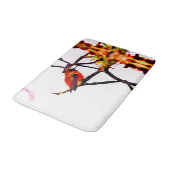 Kleine Bronze, gouden, rode en paarse kolibrie Badmat (Gekanteld)