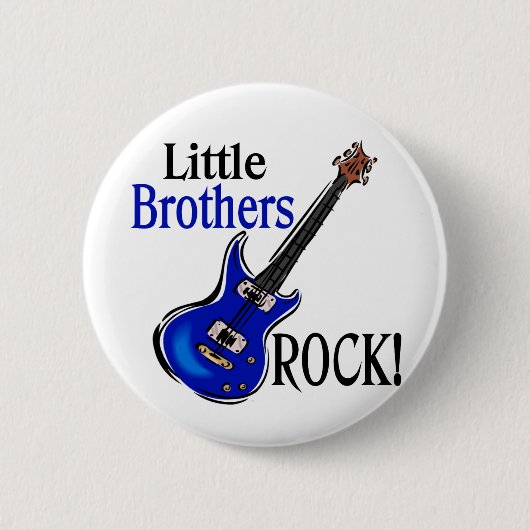 Kleine Brothers Rock. Ronde Button 5,7 Cm (Voorkant)