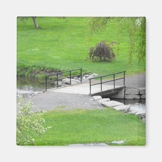 Kleine brug over een kleine stroommagneet magneet (Voorkant)