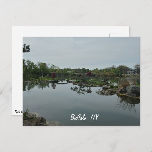 Kleine brug over water briefkaart (Voorkant / Achterkant)