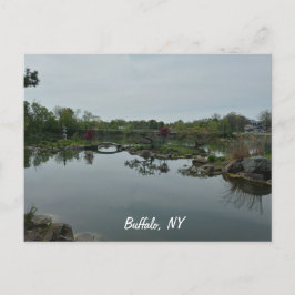Kleine brug over water briefkaart