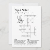 Kleine bruiloft kruiswoordpuzzel Kaart (Voorkant)