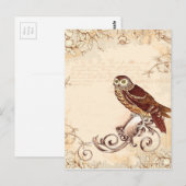 Kleine bruine boomkorren briefkaart (Voorkant / Achterkant)