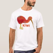 Kleine bruine kiwi t-shirt (Voorkant)