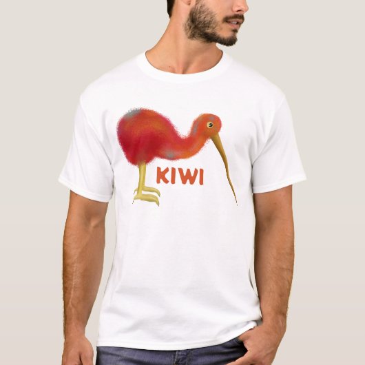 Kleine bruine kiwi t-shirt (Voorkant)