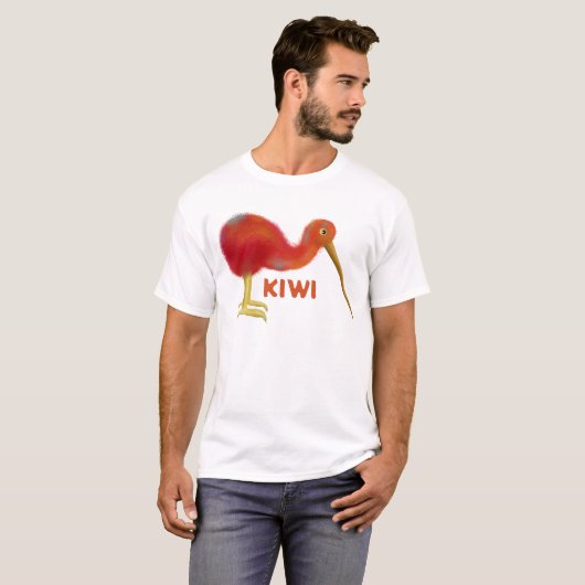 Kleine bruine kiwi t-shirt (Voorkant volledig)