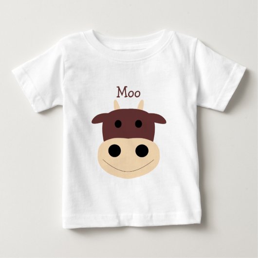Kleine bruine koe-baby-shirt (Voorkant)