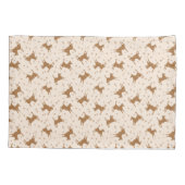 Kleine bruine paarden - op zalmroze. kussensloop (Achterkant)