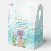 Kleine bruine zeemeerminnende meid onder het Zee ' Bedankdoosjes (Geopend)