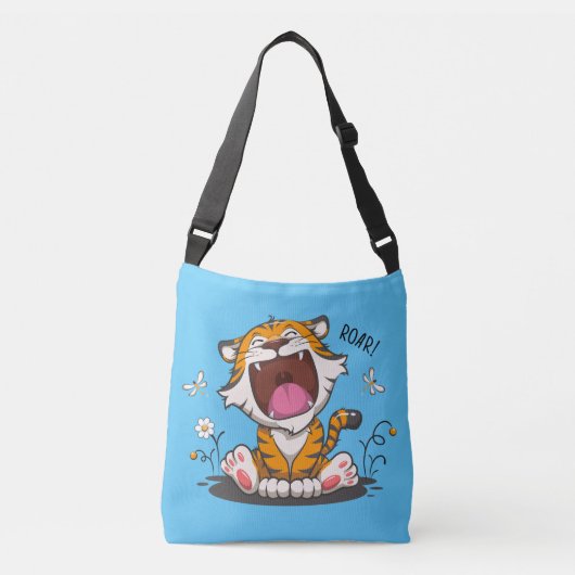 "Kleine brullende tijger" Crossbody Tas (Voorkant)