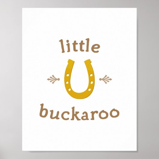 Kleine Buckaroo Muur Kunstprint 8x10 Poster (Voorkant)