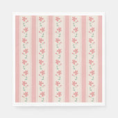 Kleine Bud Bloemen Hand Lettering Baby shower Servet (Voorkant)