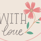 Kleine Bud Bloemen Hand Lettering Stickers