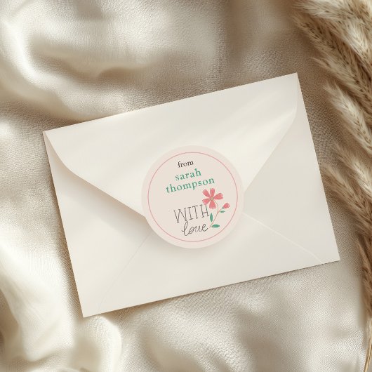 Kleine Bud Bloemen Hand Lettering Stickers