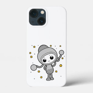 Kleine buitenaardse glimlachende cartoon illustrat Case-Mate iPhone case