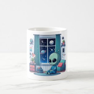 Kleine buitenaardse koffiemok