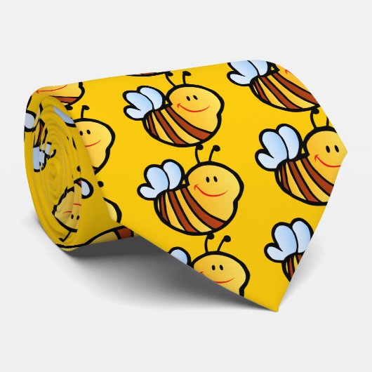 KLEINE BUMBLEBEE WORDT CARTOON KUT HONEY INS STROPDAS (Opgerold)