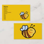 KLEINE BUMBLEBEE WORDT CARTOON KUT HONEY INS VISITEKAARTJE (Voorkant / Achterkant)