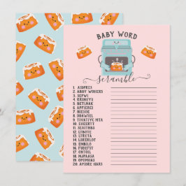 Kleine Bun in de Oven Baby Word Scramble Kaart