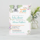 Kleine bundel Joy Forest Floral Baby shower Kaart (Staand voorkant)