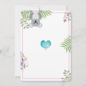 Kleine bundel Joy Forest Floral Baby shower Kaart (Achterkant)