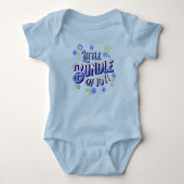 Kleine bundel Joy met Flowers Blue voor Boy Romper (Voorkant)
