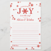 Kleine bundel met vrolijk kerstadvies Baby shower (Voorkant)