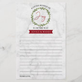 Kleine bundel met vrolijk kerstadvies Baby shower (Voorkant)